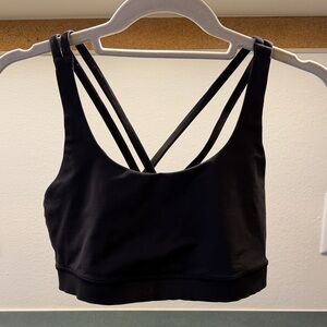 Lululemon Athletica Black Strappy Sports Bra
